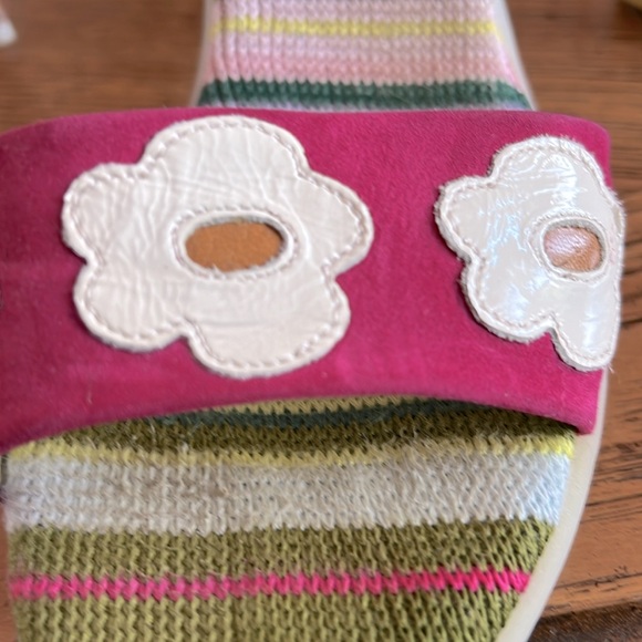 DesignerGoffredo Fantini/Materia Prima Italy.Suede/leather& fabric Unique sandal - Picture 4 of 13